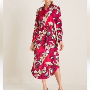 Chico's Flower Shirt Dress